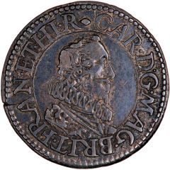 1/2 Groat - Charles I Briot`s milled issue, Pattern