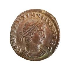 Nummus - Constantinus II GLORIA EXERCITVS, with two standards, Cyzicus