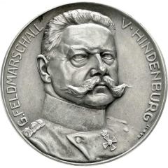 Medal - Field Marshal von Hindenburg and the first World War