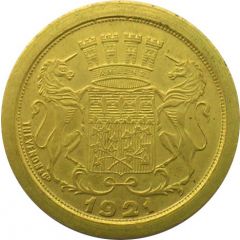 25 Centimes - Chambre de Commerce - Amiens [80] Gold plated Brass