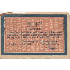 50 Pfennig Landesbürgerrat Schleswig-Holstein