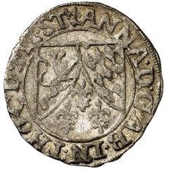 Stiver of 3 Kreuzer - Anne van de Marck with titles of Matthias II
