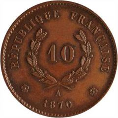 10 centimes Epreuve en bronze, ballon monté, sans E