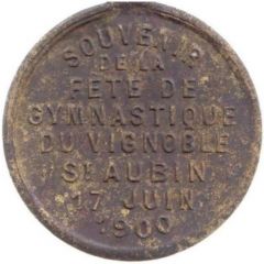 Souvenir of the vineyard gymnastics festival St. Aubin