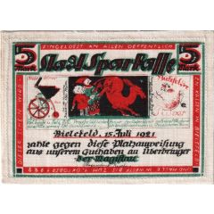 5 Mark Sparkasse, linen issue