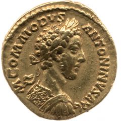 Aureus - Commodus LIB AVG TR P V IMP IIII COS II P P, Liberalitas