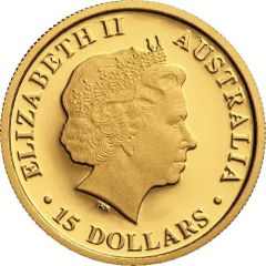 15 Dollars - Elizabeth II 4th Portrait - Koala - Gold Bullion Coin