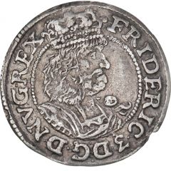 1⁄16 Thaler - Frederik III Roman style bust