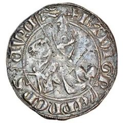 1/2 Gros with knight - Bertrand III