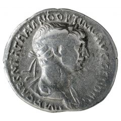 Denarius - Trajan P M TR P COS VI P P S P Q R, Virtus