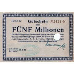 5 000 000 Mark Teppichfabrikzentrale