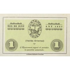 1 Peseta Bigues