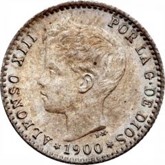 50 Centimos - Alfonso XIII 3rd portrait
