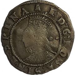 1/2 Groat - Elizabeth I 6th issue