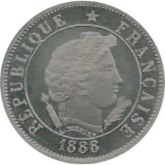 10 Centimes Essai en aluminium de Merley, type II