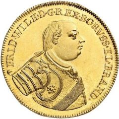 8 Ducats - Frederick William I Homage of Stettin
