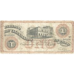 1 Peso Banco de Valparaiso