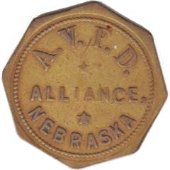 25 Cents - A.V.F.D. Alliance, Nebraska