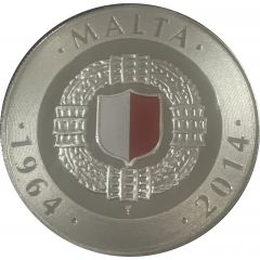 10 Euros 50th anniversary of Malta`s independence