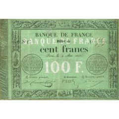 100 Francs - type 1848 provisional transposed