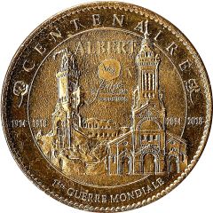 Token - Arthus Bertrand - Tresors de France Albert - Centenary of the 1st world War