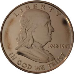 1 oz Copper Franklin Liberty - In god we trust