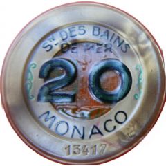20 francs - Casino de Monte-Carlo