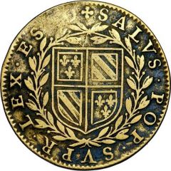 Jeton - Louis XIII - États de Bourgogne - Les Élus contemplant le soleil