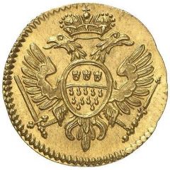 1 Brodtpfennig Gold pattern strike