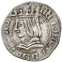 Groat - Ferdinand II five pointed crown