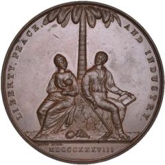 Medal - Victoria Emancipation, J. Davis, bronze, 51mm