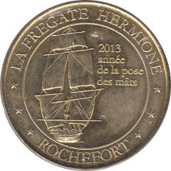 Jeton touristique - Médailles et Patrimoine - Rochefort - La Frégate Hermione