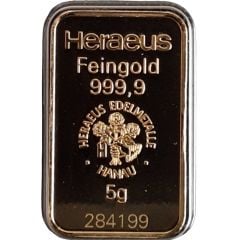 5 Gram Gold Heraeus