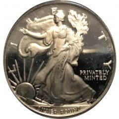 1 oz Silver Money Metals Exchange - Walking Liberty