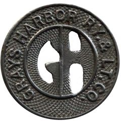 1 Zone Fare - Grays Harbor Railway and Light Company Aberdeen, Washington