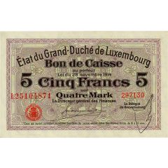 5 Francs / 4 Marks