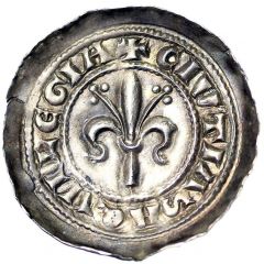 Denaro - Gregory of Montelongo, Elect lily