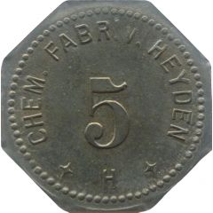 5 Pfennig - Radebeul Chem. Fabr. v. Heyden
