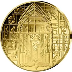 50 Euros Notre-Dame de Paris, gold