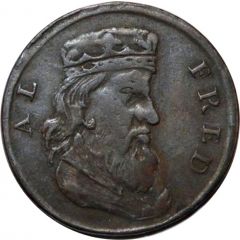 1/2 Penny Alfred - Briton`s Glory