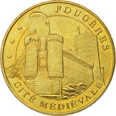 Monnaie de Paris Tourist Token - Fougères Cité médiévale - Tours poivrières