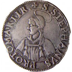 Thaler with bust of St. Stephen