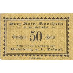 50 Heller Wieselburg - Herz-Jesu-Apotheke