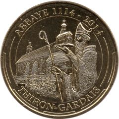 Monnaie de Paris Tourist Token - Thiron-Gardais Abbaye 1114-2014
