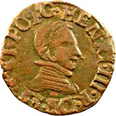 Double Tournois - Henri III Dauphiné mint, Z on reverse