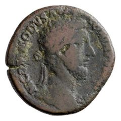 Sestertius - Commodus ANN AVG TR P VIIII IMP VI COS IIII P P S C, Annona