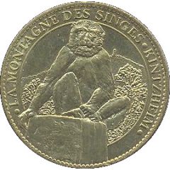 Token - Arthus Bertrand - Tresors de France La montagne des singes - Kintzheim