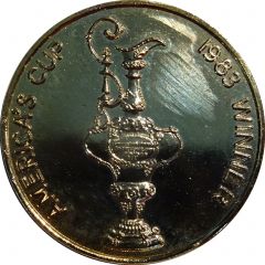 Medal - Australia II - 1983 America`s Cup Winner Commemorative Souvenir
