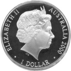 1 Dollar - Elizabeth II 4th Portrait - The Cartwheel Penny