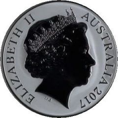1 Dollar - Elizabeth II 4th Portrait - Silver Kangaroo
